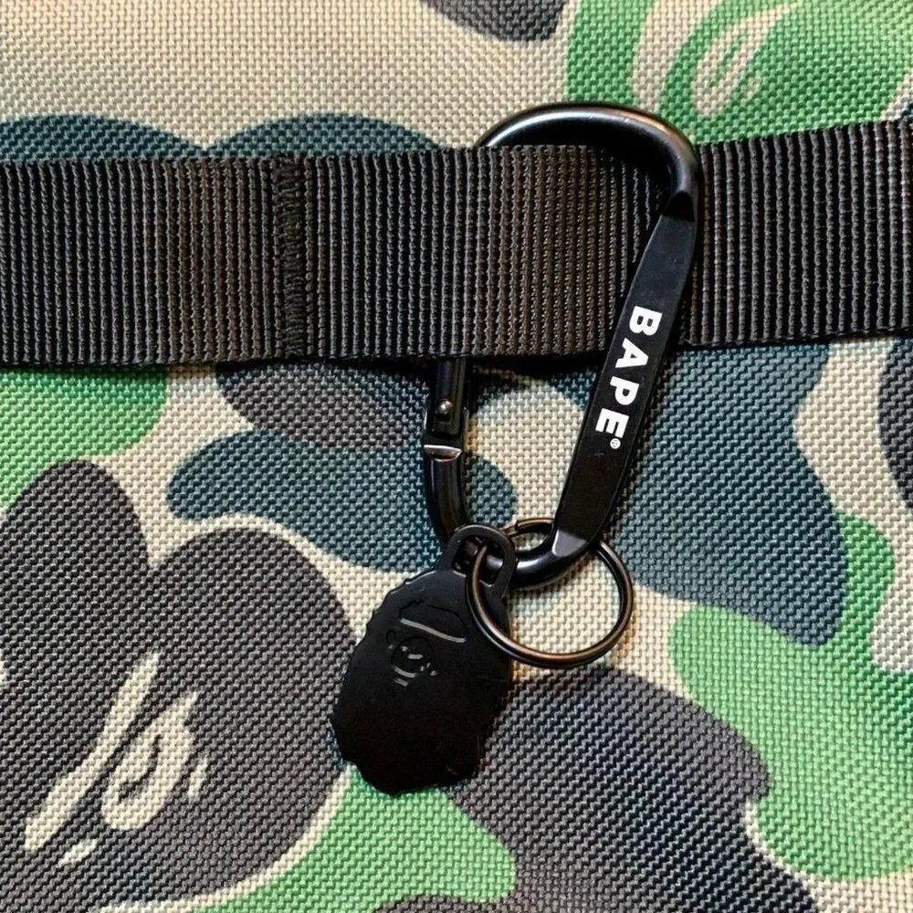 ⭐️ A bathing ape bape camo crossbody laptop bag with keychain